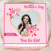 Women's day photo cake